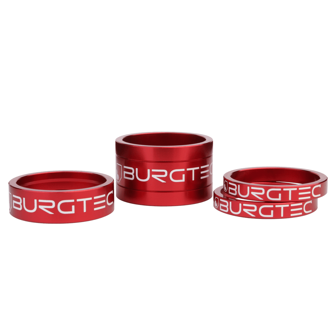 Burgtec Stem Spacer Kit - Race Red