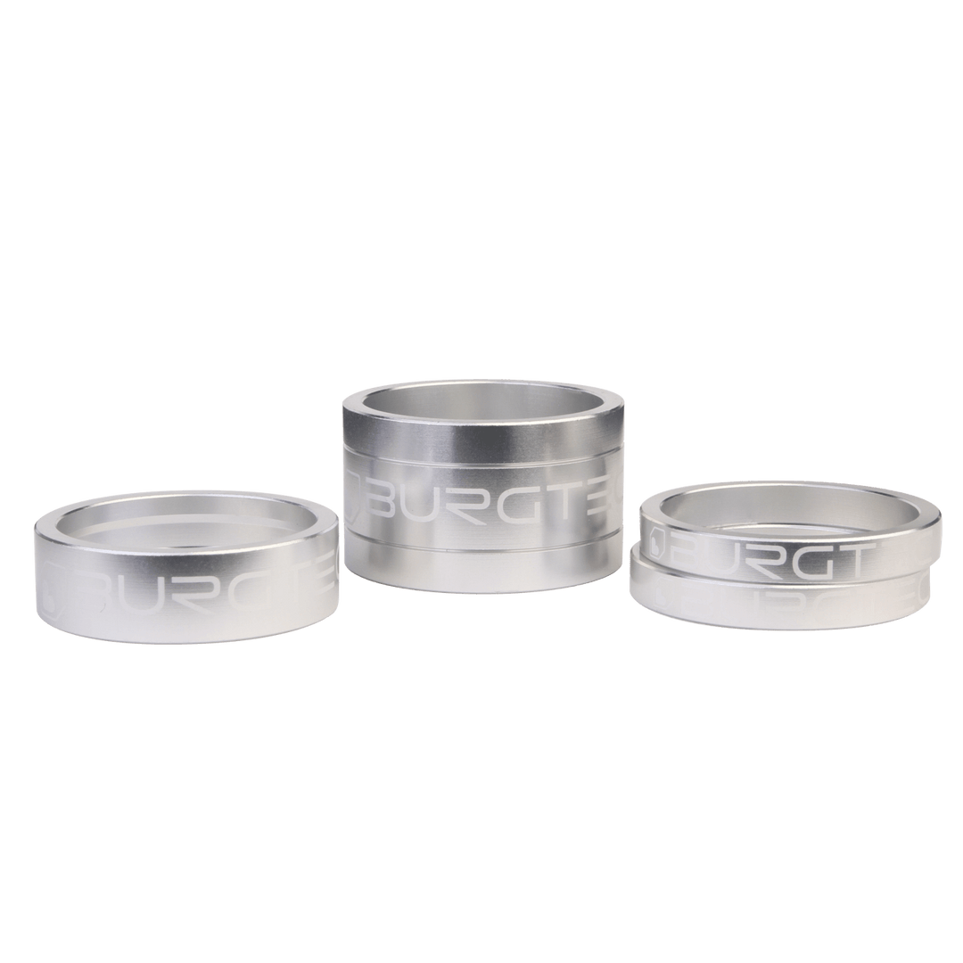 Burgtec Stem Spacer Kit - Rhodium Silver