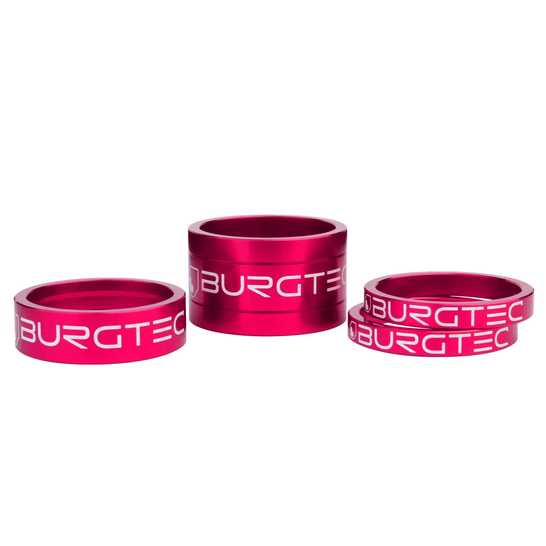 Burgtec Stem Spacer Kit - Toxic Barbie Pink