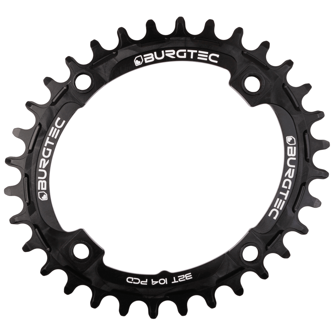 Burgtec Oval 104mm BCD Thick Thin Chainring