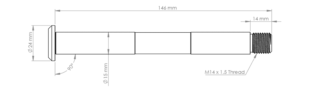 Burgtec Fork Axle - FOX Non-Boost Pre 2021