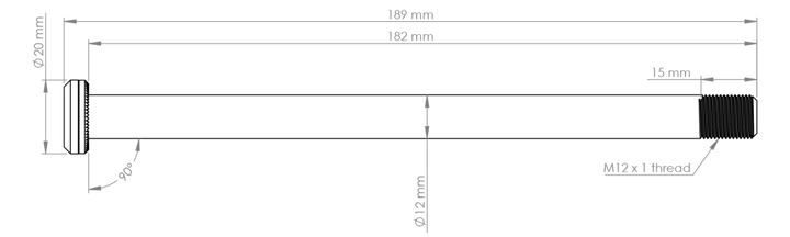Burgtec Rear Axle - Santa Cruz V10 182mm