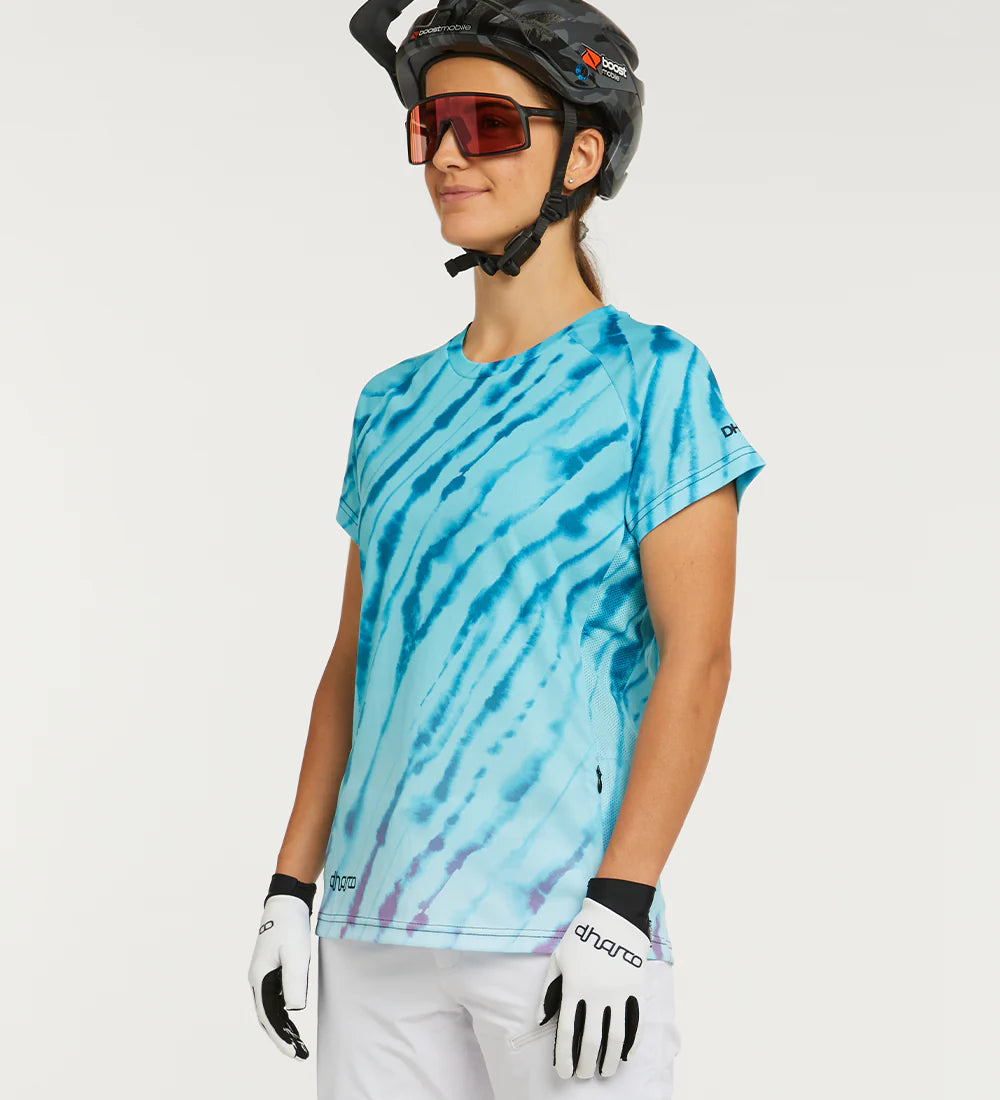 DHaRCO Womens Short Sleeve Jersey | Aqua Tiger