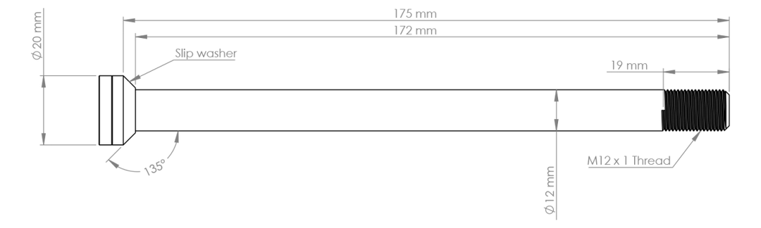 Burgtec Rear Axle - Propain 175mm