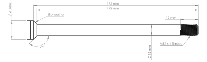 Burgtec Rear Axle - Propain 175mm