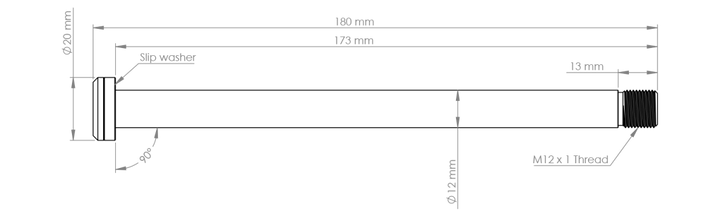 Burgtec Rear Axle - Rocky Mountain 173mm