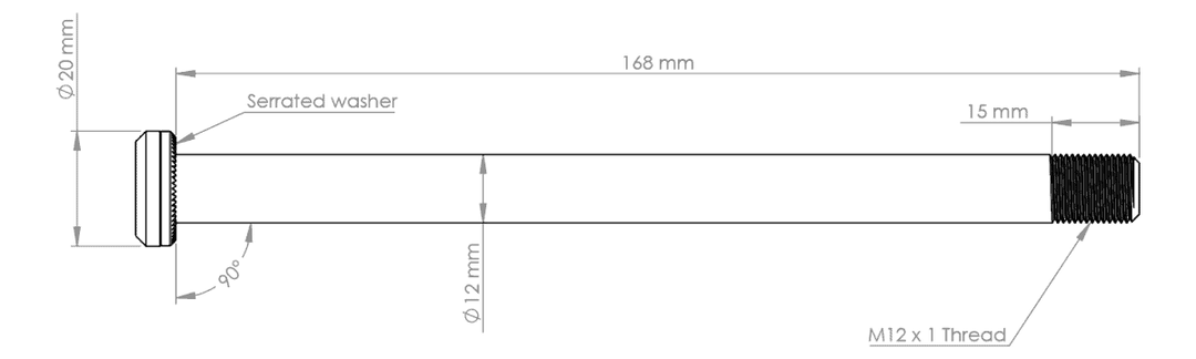 Burgtec Rear Axle - Santa Cruz 168.5mm