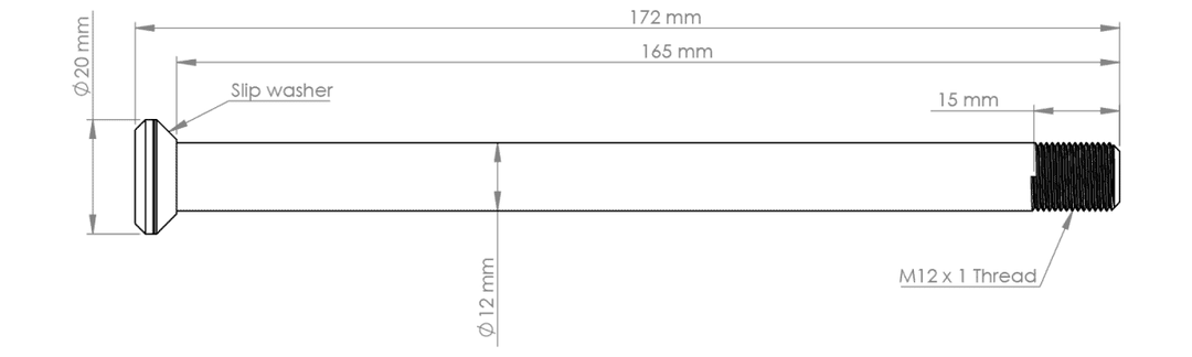 Burgtec Rear Axle - Specialized 172mm