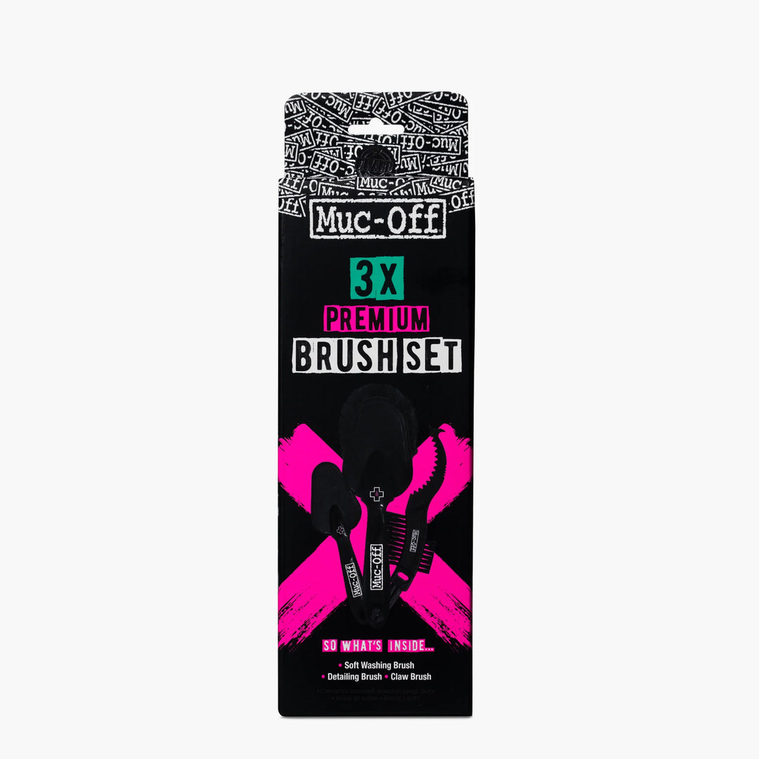 Muc-Off 3x Premium Brush set