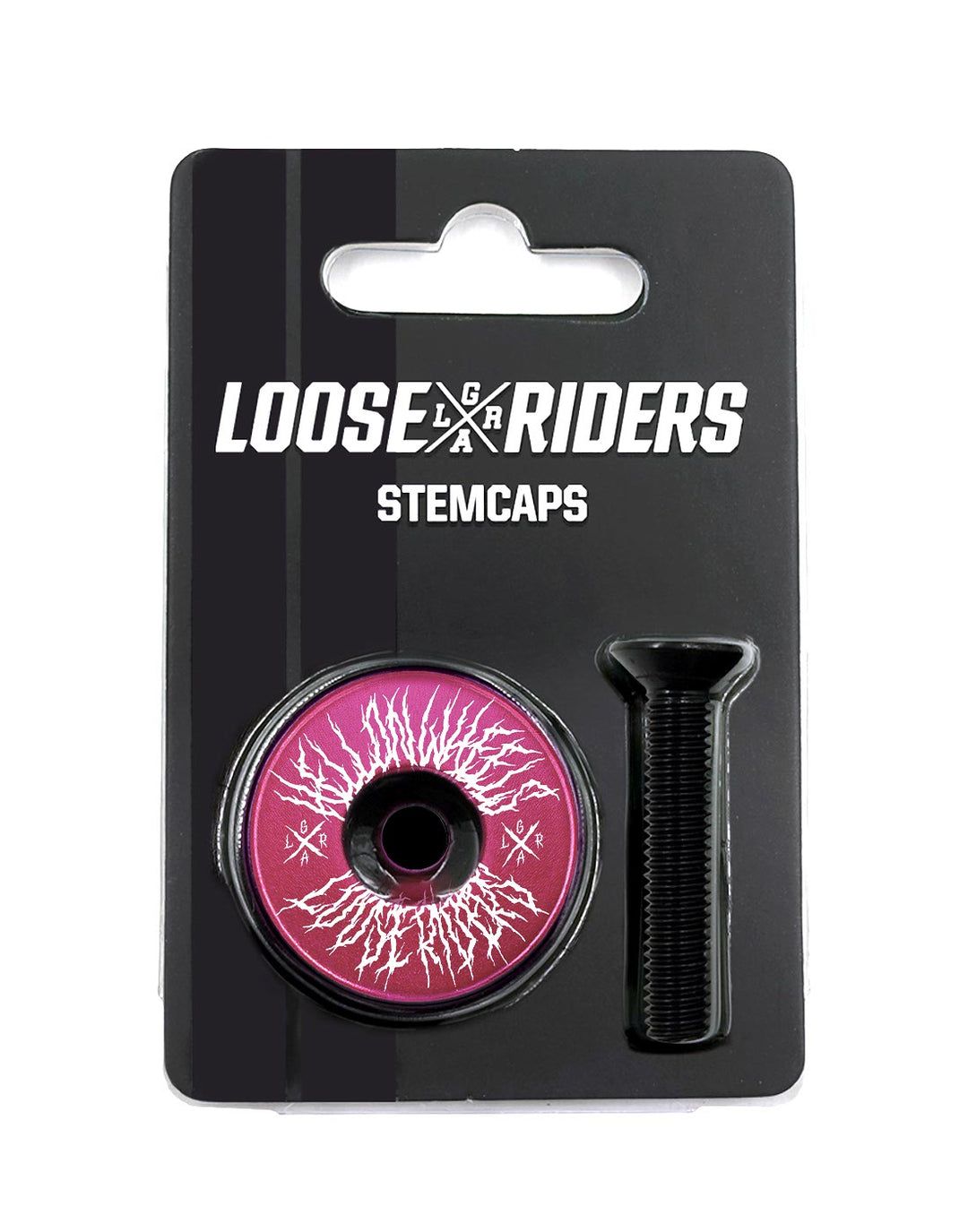 Loose Riders Stem Cap - Hell on Wheels Pink